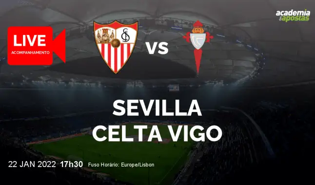 Sevilla Celta Vigo livestream | Primera División | 22 Janeiro 2022